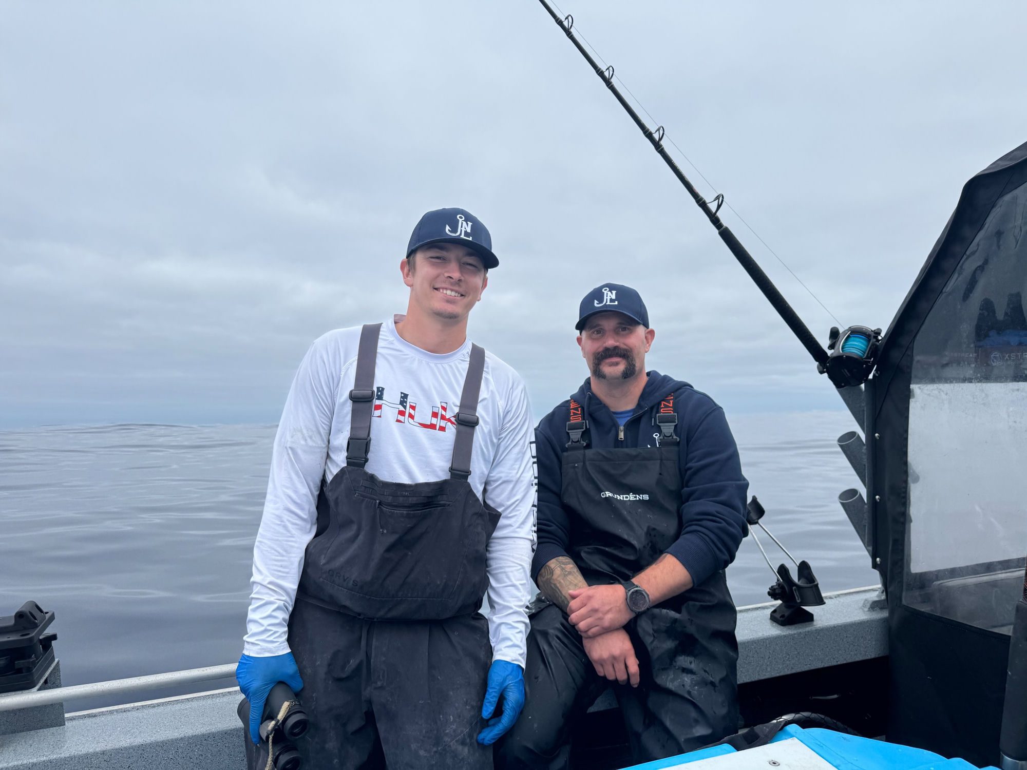 Hook N Ladder Fishing captains Canon Racanelli and Derek Smith — PNW charter crew